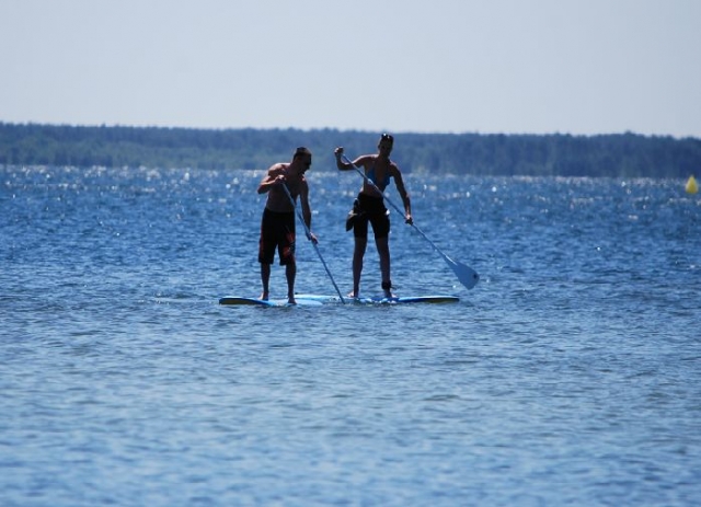  paddle surfing Cazaux 